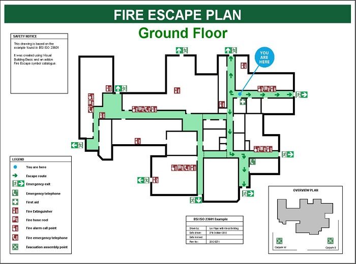 Fire Evacuation Drawing